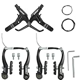 EICKMO Komplettes Universal Fahrrad Bremsen Set, Vordere und Hintere MTB Bremse,...