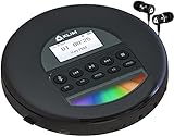 KLIM Nomad - Tragbarer CD-Player Discman mit langlebigem Akku - Inklusive...