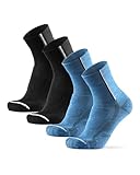 DANISH ENDURANCE Merino Fahrradsocken, Gepolstert, Atmungsaktiv, für Herren & Damen, 2...