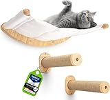 AZANO® Kletterwand Katze | Katzenhängematte [Extra Stabil und Groß] mit Katzentreppe...