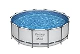 Bestway® Steel Pro MAX™ Ersatz Frame Pool ohne Zubehör Ø 427 x 122 cm, lichtgrau,...