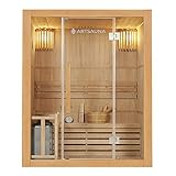 Artsauna Saunakabine Tampere mit 4,5 KW Ofen — Sauna 150 x 110 x 190 cm mit...