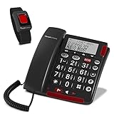 Amplicomms BigTel 50 Alarm Plus, schnurgebundenes Großtastentelefon, SOS-Taste,...