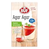 RUF Agar Agar Pulver, veganes Geliermittel, pflanzliche Gelatine für Tortencreme,...