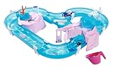 AquaPlay Meerjungfrau Wasserbahn - Outdoor-Wasserspiel mit Bahn, Boot und 2 Spiel-Figuren...