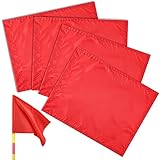 TOBWOLF 4PCS Fußball Ecke Flaggen, Polyester Fußball Flaggen Ersatz Flaggen,...