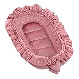 Babynestchen Velvet Kuschelnest für Neugeborene 90x50 cm - Baby Nestchen Bett Kokon...