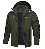 TACVASEN Herren Übergangsjacke Regenjacke Leichte Softshelljacke Wasserdicht...