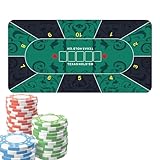 Game Table Cover - Poker Table Top, Casino Table Cloth | Portable Poker Table Top Art Deco...