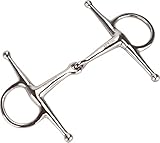 Equinate Schenkeltrense Edelstahl 16mm einfach gebrochen 13,5cm - Anatomisch geformtes...