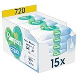 Pampers Harmonie Aqua Feuchttücher 15 Packungen mit jeweils 48 Feuchttüchern - 720...