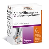 Amorolfin-ratiopharm 5% wirkstoffhaltiger Nagellack: Medizinischer Nagellack - Nagelpilz...