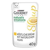 PURINA GOURMET Crystal Soup für Katzen mit naturbelassenem Huhn, 32er Pack (32...