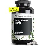 Premium Magnesiumcitrat – 365 Kapseln – Hochdosiert: 2320mg (davon 360mg elementares...