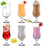 PLATINUX Cocktailgläser 400ml (max. 470ml) aus Glas Set 6-Teilig...