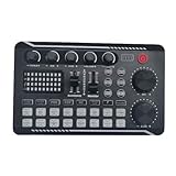 Vokmon F998 Soundkarte Mixer Live Broadcast Karten Computer DJ Board Videokonsole...