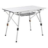 Juskys Campingtisch Picco - Aluminium Tisch 90 x 52 cm leicht, klappbar,...