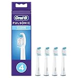 Oral-B Pulsonic Clean Aufsteckbürsten für Schallzahnbürsten, 4 Stück,...