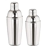 Cocktail Shaker 3tlg. - Edelstahl mit Sieb - 750 ml. - HOCHGLANZ POLIERT