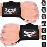 BEAST RAGE Handgelenk Bandagen (Gym Wrist Wraps) Kraftsport Handgelenkstütze...