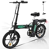 HITWAY E-Bike Elektrofahrrad klapprad Stadtfahrräder 8.4h Batterie, elektrische...