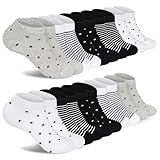 FALARY Socken Damen 39-42 Atmungsaktive Damen Sneaker Socken Baumwolle...