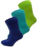 vitsocks Kinder Socken 98% BAUMWOLLE weich dünn lässig (3x PACK) Jungen und...