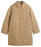 GANT Damen Quilted Coat with Cord Details Mantel, Dark Khaki, XL