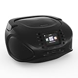 Auna tragbare Stereoanlage CD/MP3-Player, Internet-FM-Radio, WLAN, Bluetooth/USB/Aux, 2,4...