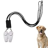 Qepakui Hundetraining Clicker, 2-in-1-Hundetrainings-Clicker mit Trageband, 2 langlebige...