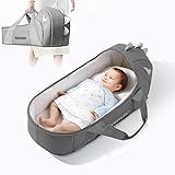 SUNVENO Tragetasche, Sleep Carrier, Schlafnest für Babys, Babykorb, Dinosaurierkorb,...