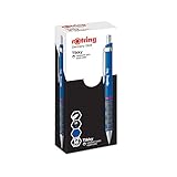 rOtring Tikky-Kugelschreiber (federleicht, gummierter Griff) 12er-Box blauer...