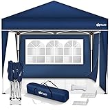 tillvex Pavillon 3x3m wasserdicht | Pop-Up Faltpavillon höhenverstellbar | Gartenzelt UV...