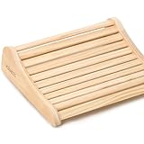 valuents® Sauna Kopfstütze aus Holz – ergonomisch – Sauna Zubehör aus Natur...