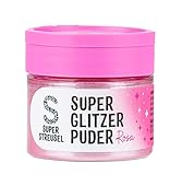 Super Streusel SuperGlitzerPuder Rosa | Essbarer Glitzer für Getränke, Kuchen,...