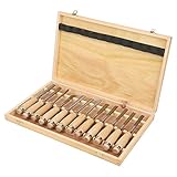 12 Stück Holz-Schnitzwerkzeug Set, Stechbeitelsatz für Holz, Tranchiermesser...