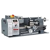 1100 W Mini-Metalldrehmaschine mit LCD-Display, 8''x16'' Motor Mini-Tischdrehmaschine aus...