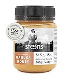 Steens Manuka Honey MGO 515+ - 340 g rein roher 100% zertifizierter UMF 15+ Manuka Honig -...