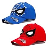 Kinder Baseball Cap, 2PCS Baseball Kappe Sommer Kinder Baseballkappe Verstellbar Sport Cap...