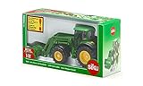 siku 3652, John Deere Traktor mit Frontlader, 1:32, Metall/Kunststoff, Grün,...