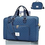 Reisetasche Damen, Sporttasche Handgepäck Tasche Weekender Bag Mit Trolleyhülle,...