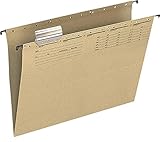 Q-Connect KF00555 25 Stück Hängemappen und Zubehör UniReg/Für A4 Farbe: Braun/Aus...