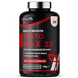 TESTOMAX™ 2.0 Testosteron Booster für Männer - 210 vegane Kapseln - 1450mg pro Portion...