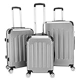 LEADZM 3er Hartschalen Koffer Set Rollkoffer Reisekoffer Trolley Set Handgepäck...