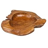 riess-ambiente.de Exklusive Teak Holz Schale 40cm NATURE ROOT massives...