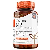 Vitamin B12 500mcg - Aktive Form Methylcobalamin - 365 Tabletten - Unabhängig...