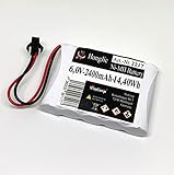 6,0V NI-MH Akku 2400mAh 6V Batterie AA NiMH Mignon SM-2P Slowfly Stecker Crawler...