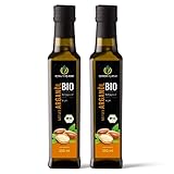 Kräuterland Bio Arganöl - Argan Speiseöl 2X250ml (500ml), kaltgepresst, nativ...