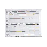 Smit Visual Jahresplaner - BxH 1200 x 900 mm - mit Halbjahres- und 365-Tage-Einteilung -...