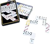 small foot Domino, Spieleklassiker in 6 Farben und mit robuster Metallschatulle,...